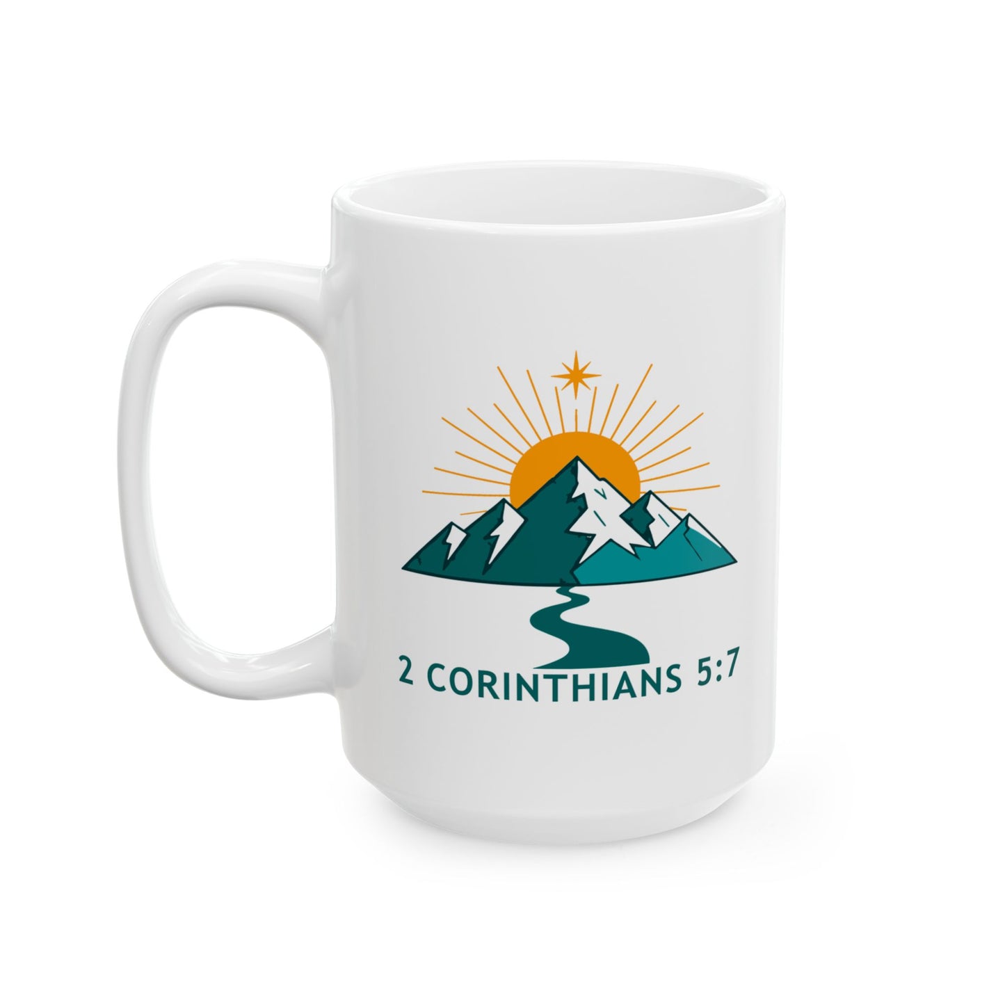 Walk by Faith Not by Sight" Christian Coffee Mug (11oz & 15oz)