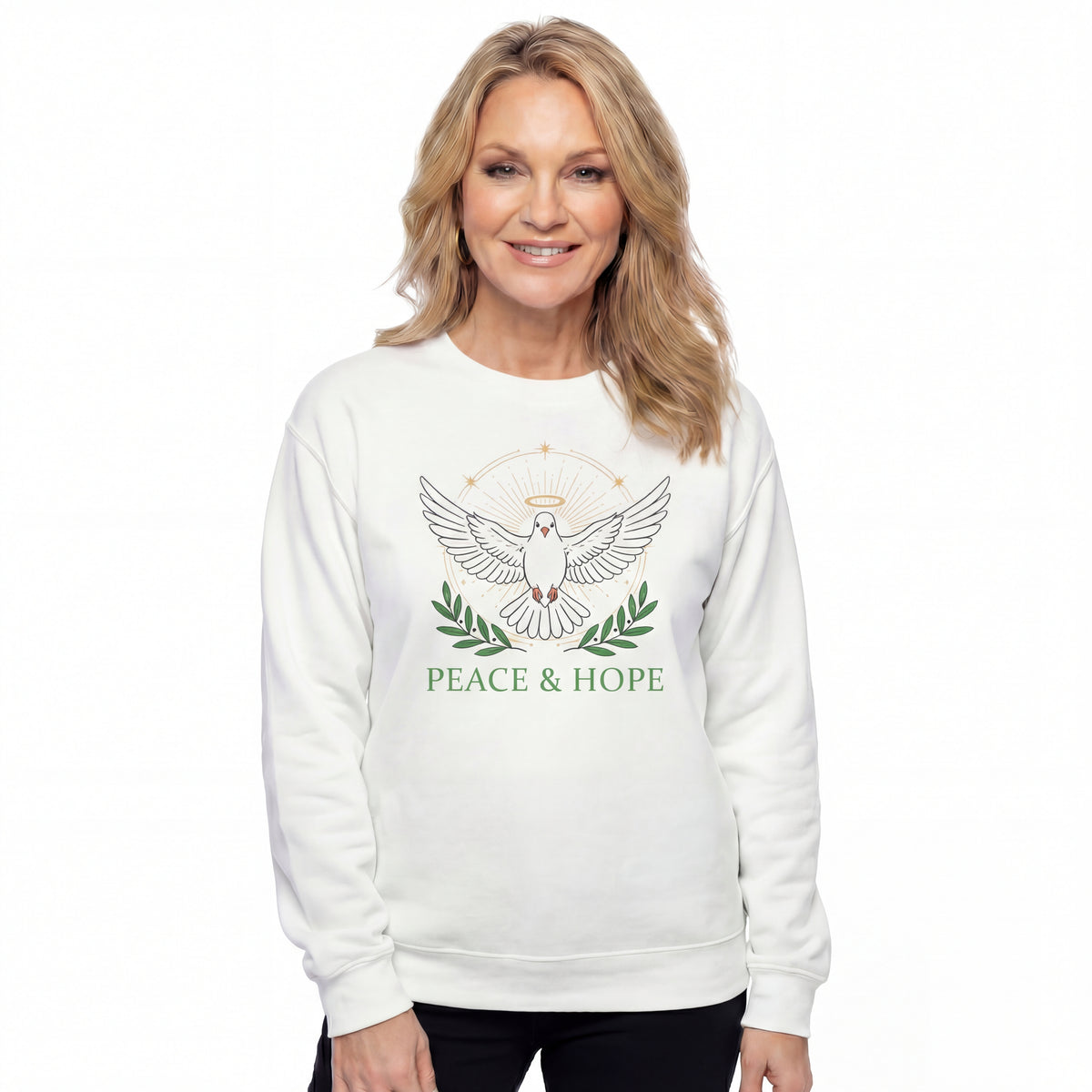 Peace & Hope Dove Crewneck Sweatshirt