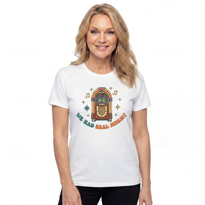 Retro Jukebox Unisex Heavy Cotton Tee - We Had Real Music!