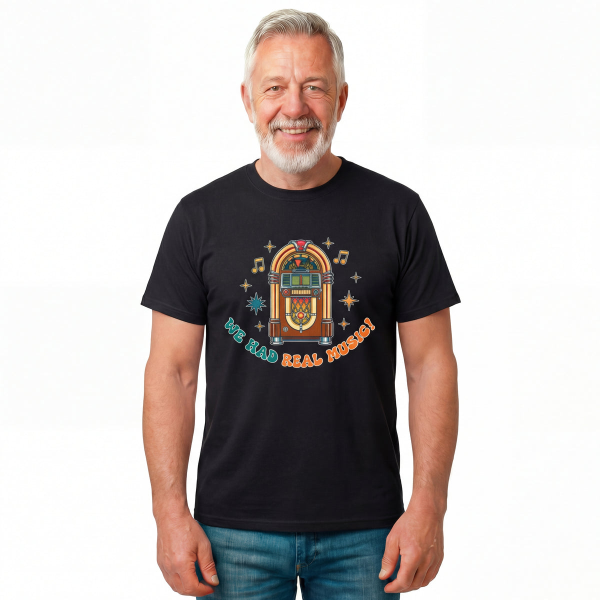 Retro Jukebox Unisex Heavy Cotton Tee - We Had Real Music!
